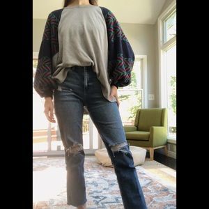 Free People Balloon Sleeve Sweater
